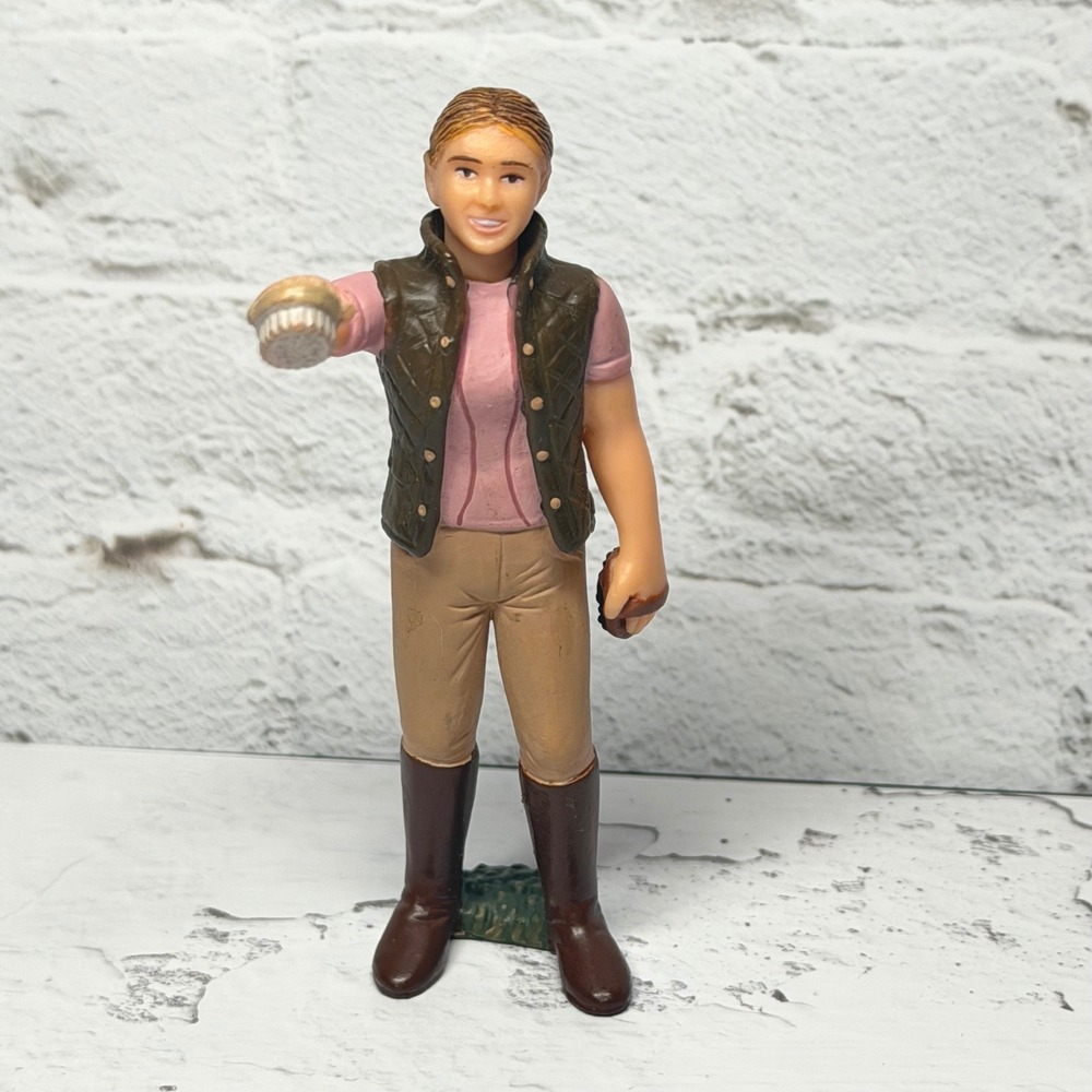 Schleich Horse Carer Groomer Female Rider Figure Brushes Equestrian Toy 13459